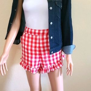 Gianni Bini gingham shorts.
